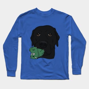 Black Lab with Toy Long Sleeve T-Shirt